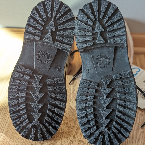 SOLD - VTG SOREL BOOTS KAUFMAN MENS 8 BROWN LEATHER CARIBOU BOOTS CANADA - NEW - Picture 6 of 9